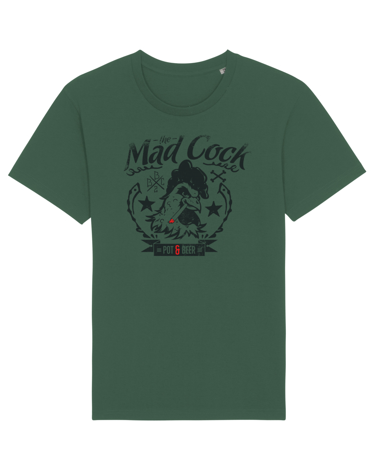 Tricou mânecă scurtă Unisex Rocker Bottle Green
