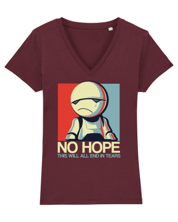 No Hope Droid Burgundy