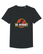 No Internet Dino Tricou mânecă scurtă guler larg Bărbat Skater