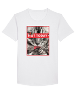 Not Today Cat Tricou mânecă scurtă guler larg Bărbat Skater