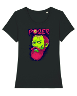 Poser Rasputin Zombie Tricou mânecă scurtă guler larg fitted Damă Expresser