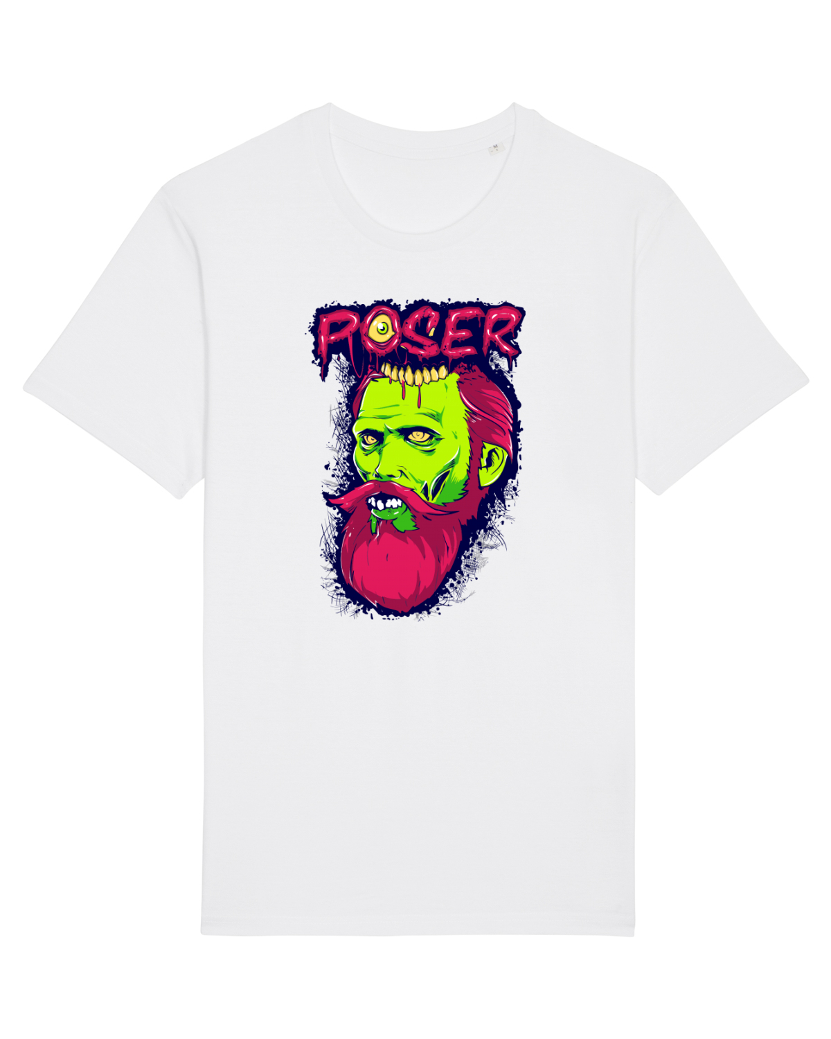 Tricou mânecă scurtă Unisex Rocker White