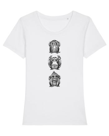 Resist Evil Monkeys White