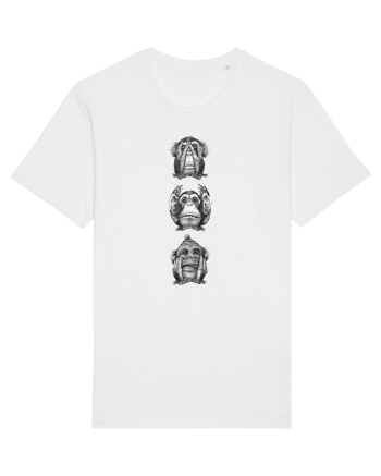 Resist Evil Monkeys White