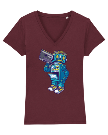 Robot Radio Burgundy