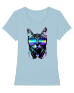 Techno Cat Tricou mânecă scurtă guler larg fitted Damă Expresser