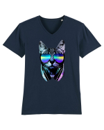 Techno Cat Tricou mânecă scurtă guler V Bărbat Presenter