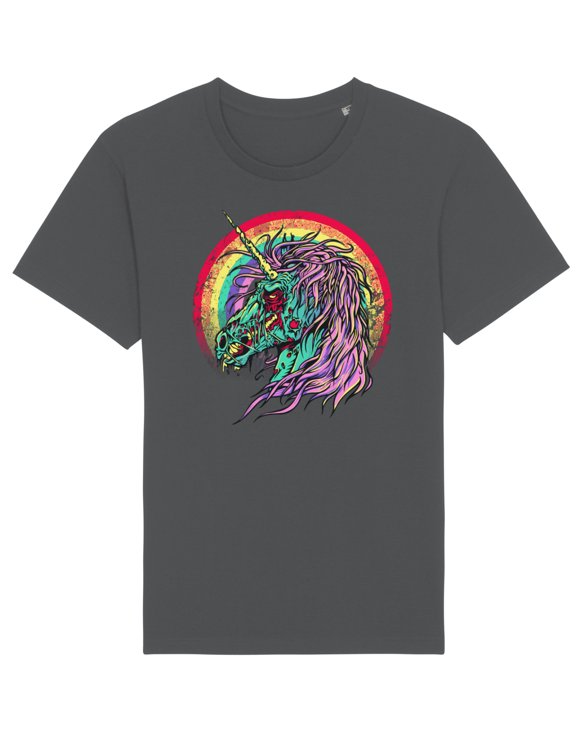 Tricou mânecă scurtă Unisex Rocker Anthracite