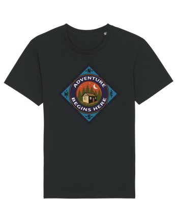 Adventure Begins Here Black