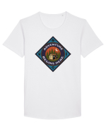 Adventure Begins Here Tricou mânecă scurtă guler larg Bărbat Skater