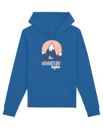 The Adventure Begins Royal Blue