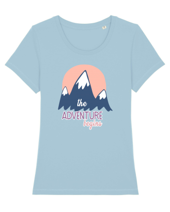 The Adventure Begins Sky Blue