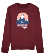 The Adventure Begins Bluză mânecă lungă Unisex Rise