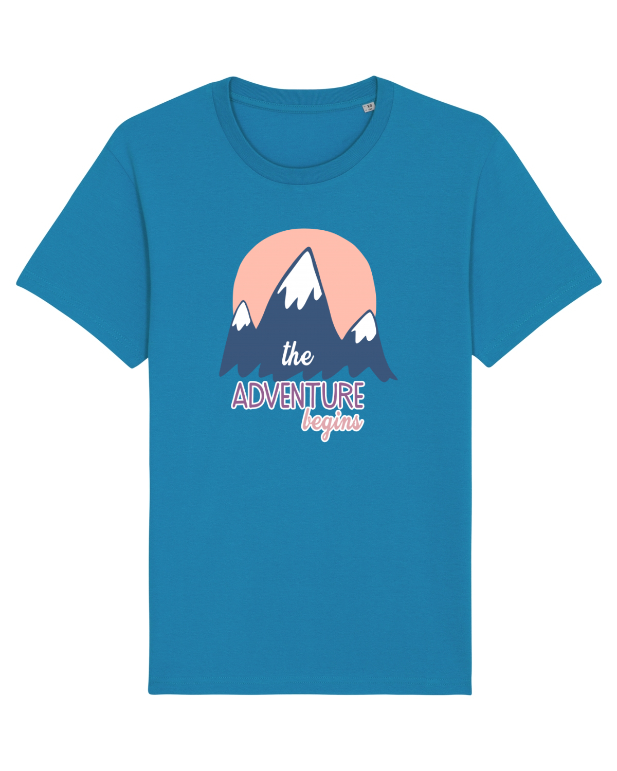Tricou mânecă scurtă Unisex Rocker Azur