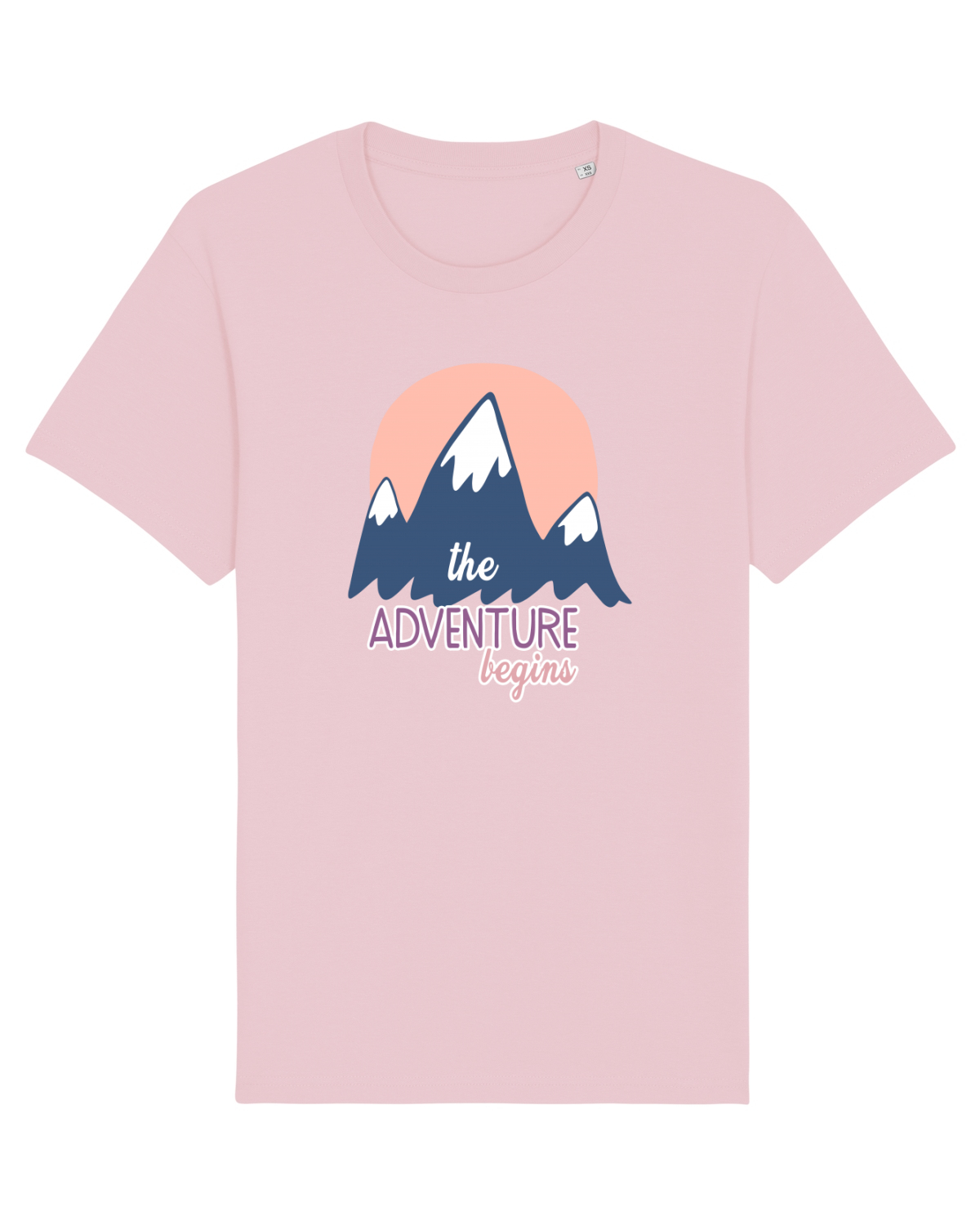 Tricou mânecă scurtă Unisex Rocker Cotton Pink