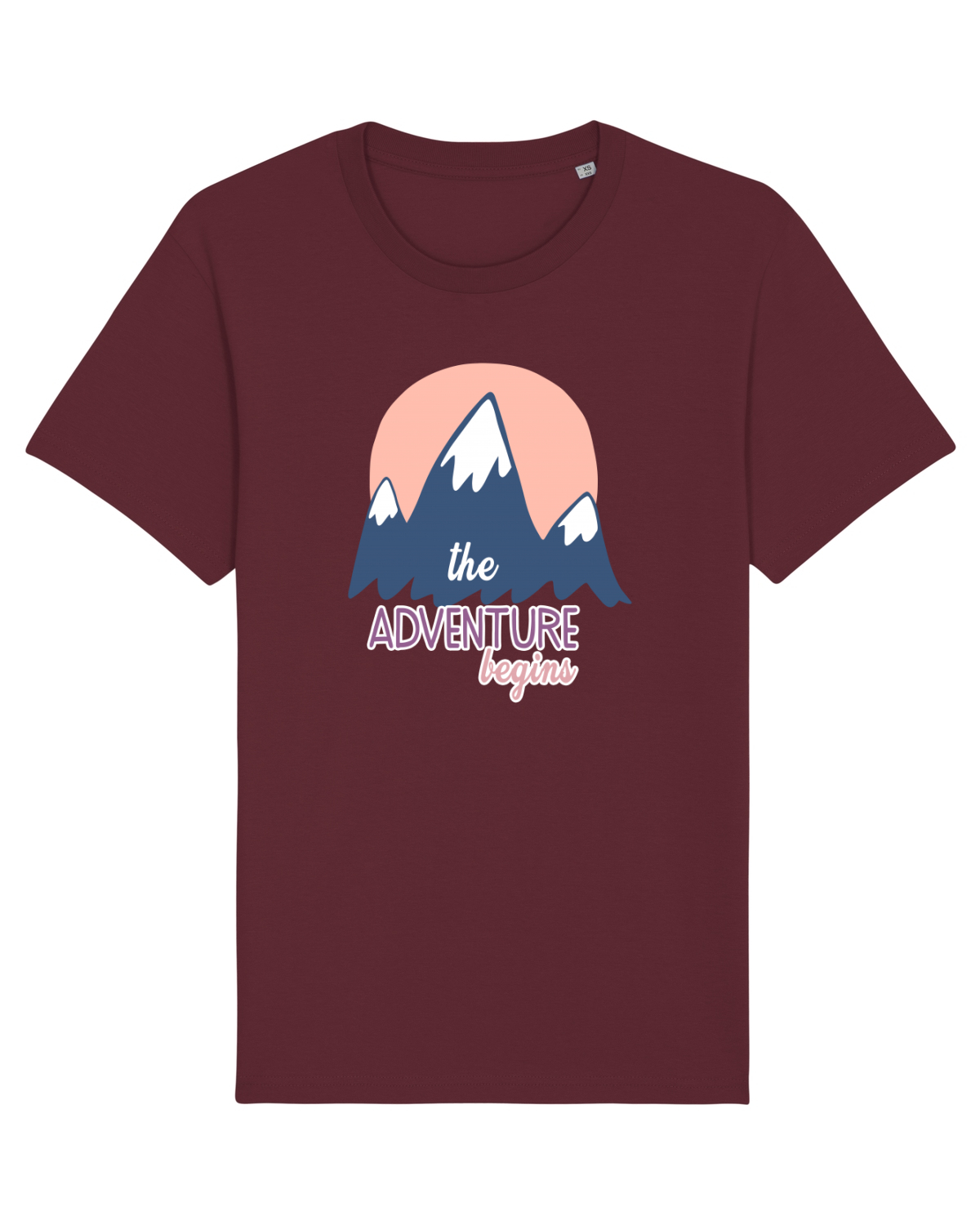 Tricou mânecă scurtă Unisex Rocker Burgundy