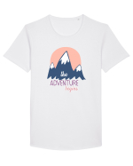 The Adventure Begins Tricou mânecă scurtă guler larg Bărbat Skater