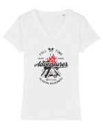 Full Time Adventurer Tricou mânecă scurtă guler V Damă Evoker