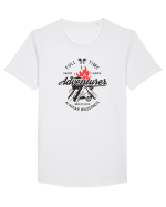 Full Time Adventurer Tricou mânecă scurtă guler larg Bărbat Skater