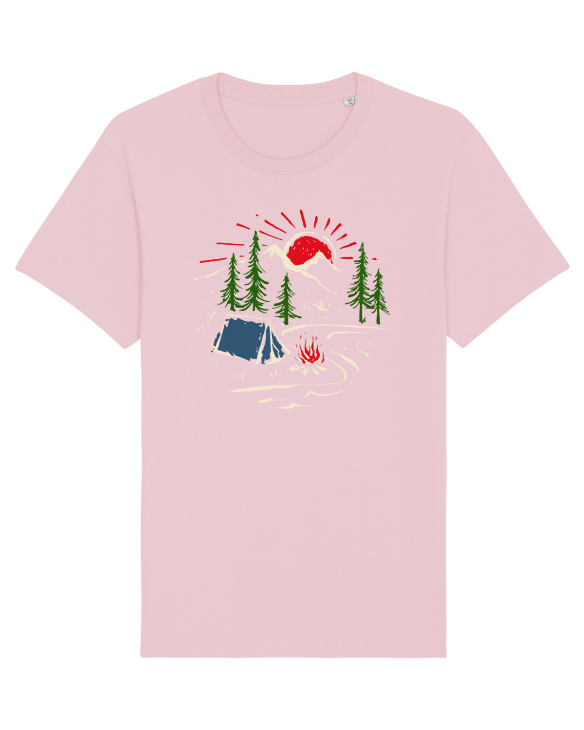 Tricou mânecă scurtă Unisex Rocker Cotton Pink