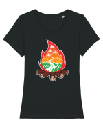 Camprfire Road Tricou mânecă scurtă guler larg fitted Damă Expresser