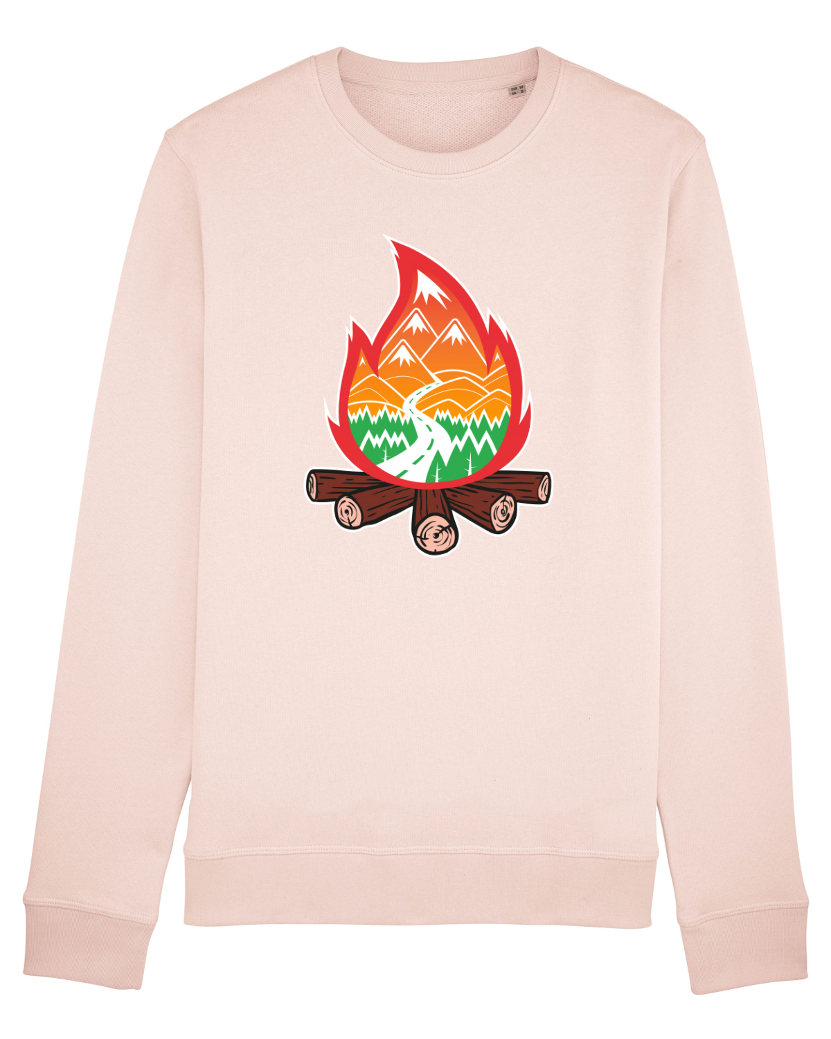 Bluză mânecă lungă Unisex Rise Candy Pink