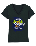 Camping Hair Dont Care Tricou mânecă scurtă guler V Damă Evoker