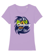 Camping Hair Dont Care Tricou mânecă scurtă guler larg fitted Damă Expresser