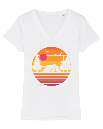 Camping Sunset White