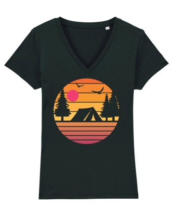 Camping Sunset Black