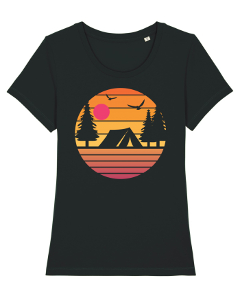 Camping Sunset Black