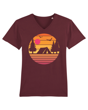 Camping Sunset Burgundy