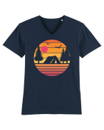 Camping Sunset Tricou mânecă scurtă guler V Bărbat Presenter