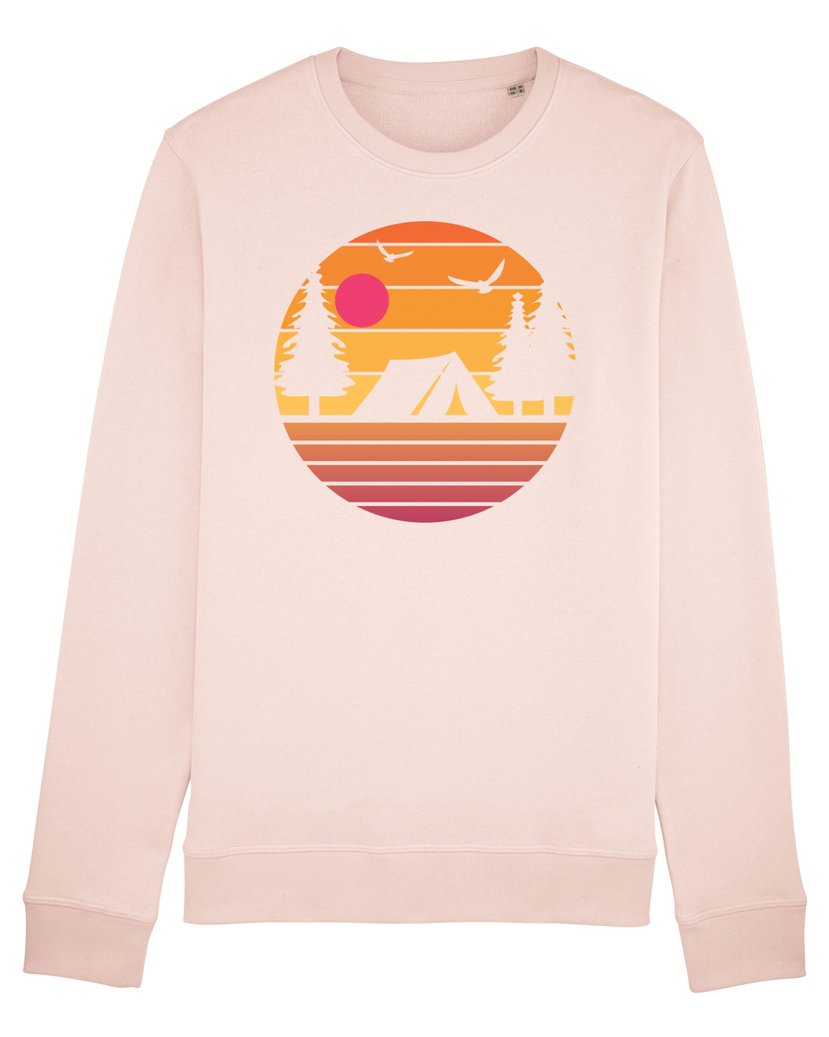 Bluză mânecă lungă Unisex Rise Candy Pink