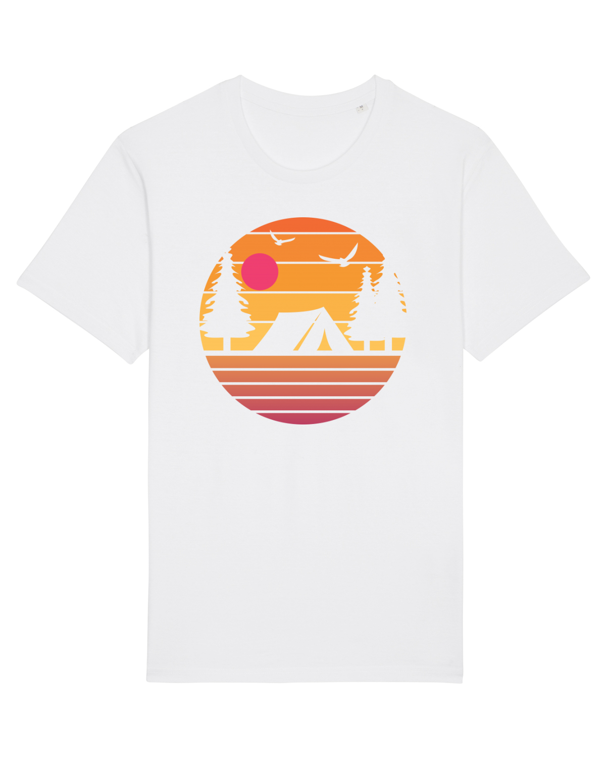Tricou mânecă scurtă Unisex Rocker White