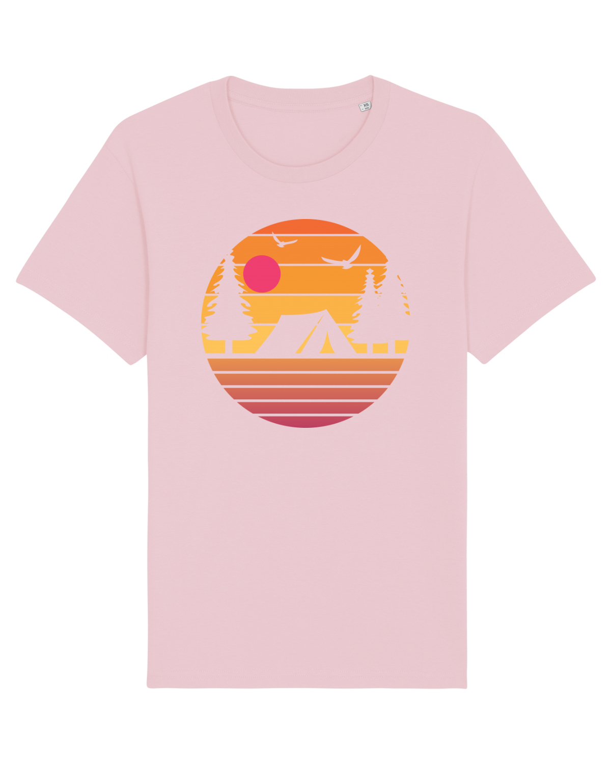 Tricou mânecă scurtă Unisex Rocker Cotton Pink