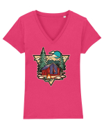 Cool Camping Tricou mânecă scurtă guler V Damă Evoker