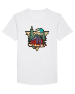 Cool Camping Tricou mânecă scurtă guler larg Bărbat Skater
