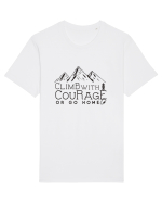 Climb with Courage Tricou mânecă scurtă Unisex Rocker