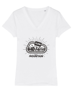 Climb Every Mountain Tricou mânecă scurtă guler V Damă Evoker