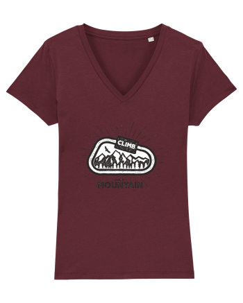 Climb Every Mountain Burgundy