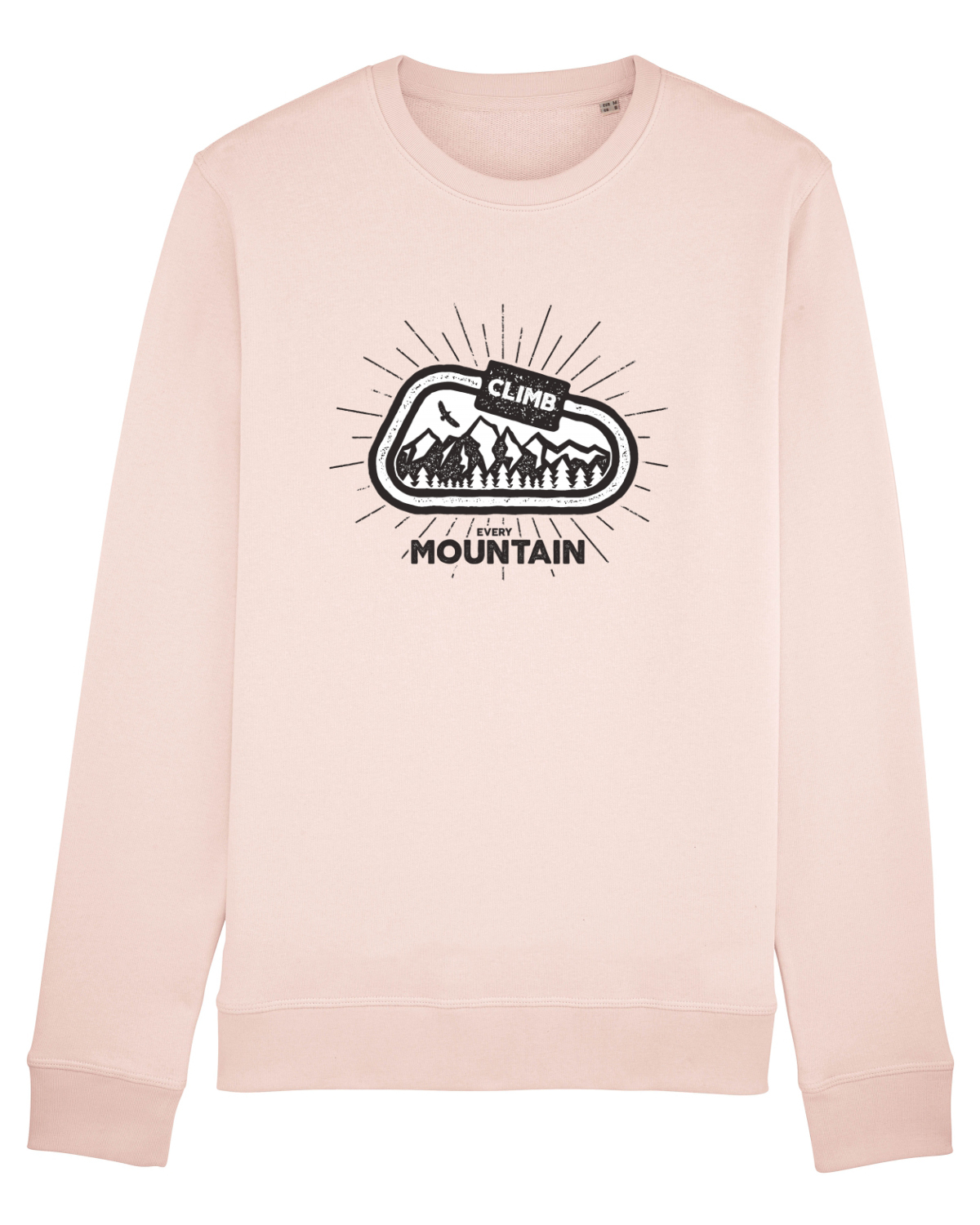 Bluză mânecă lungă Unisex Rise Candy Pink