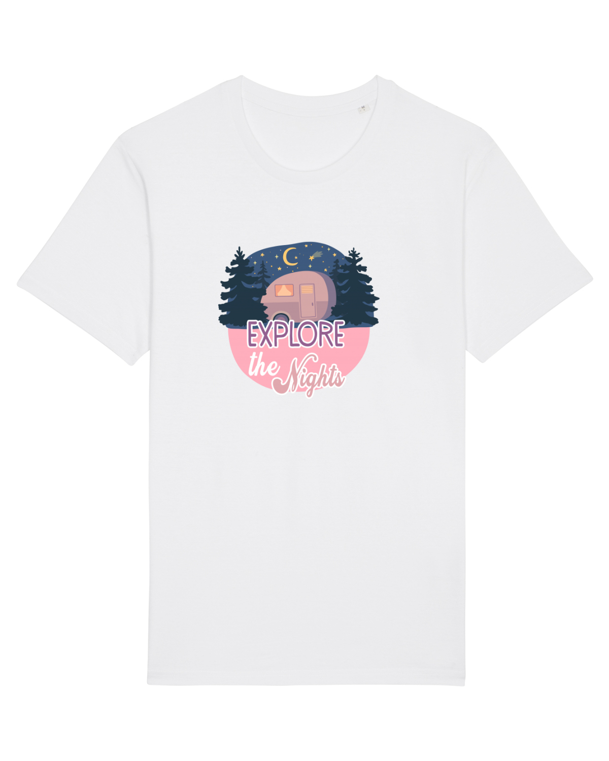 Tricou mânecă scurtă Unisex Rocker White