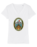 Kayak Canoe Adventure Tricou mânecă scurtă guler V Damă Evoker
