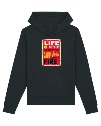 Life is Better Around the Campfire Black