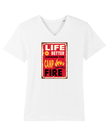 Life is Better Around the Campfire White