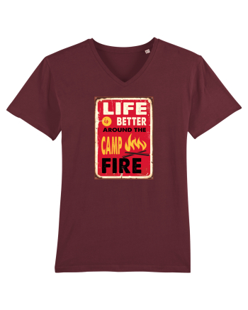 Life is Better Around the Campfire Burgundy