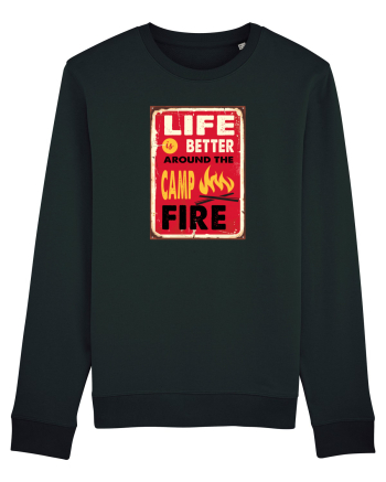 Life is Better Around the Campfire Black