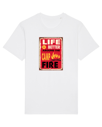 Life is Better Around the Campfire White