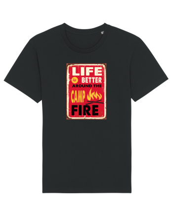 Life is Better Around the Campfire Black
